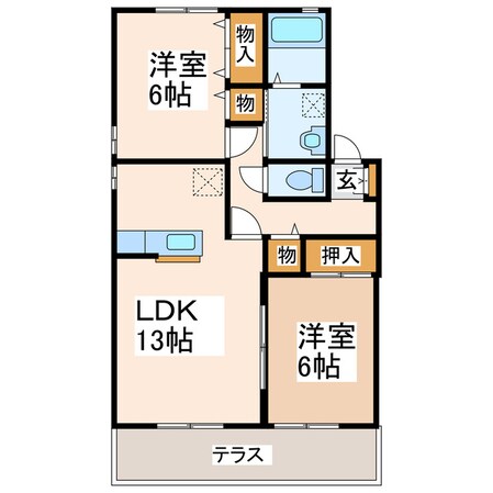 レクエルド水前寺の物件間取画像